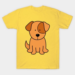 Puppy Cute Brown Baby Dog for Kids Men Women T-Shirt